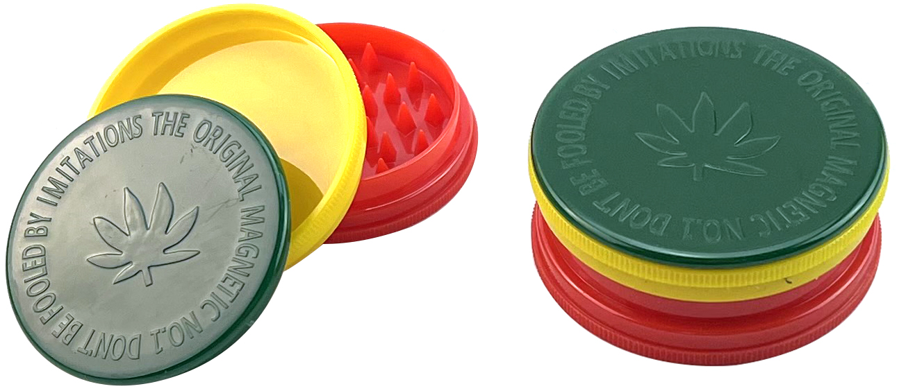 2-in-1 Rasta Grinder & Pipe Set DK7107E