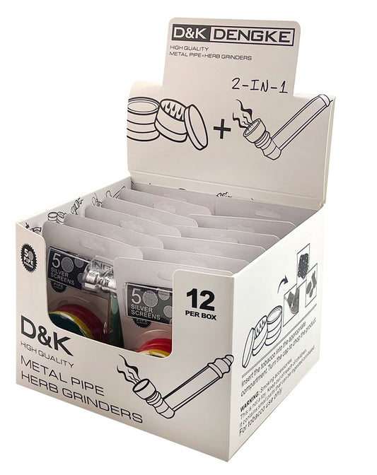 2-in-1 Rasta Grinder & Pipe Set DK7107E