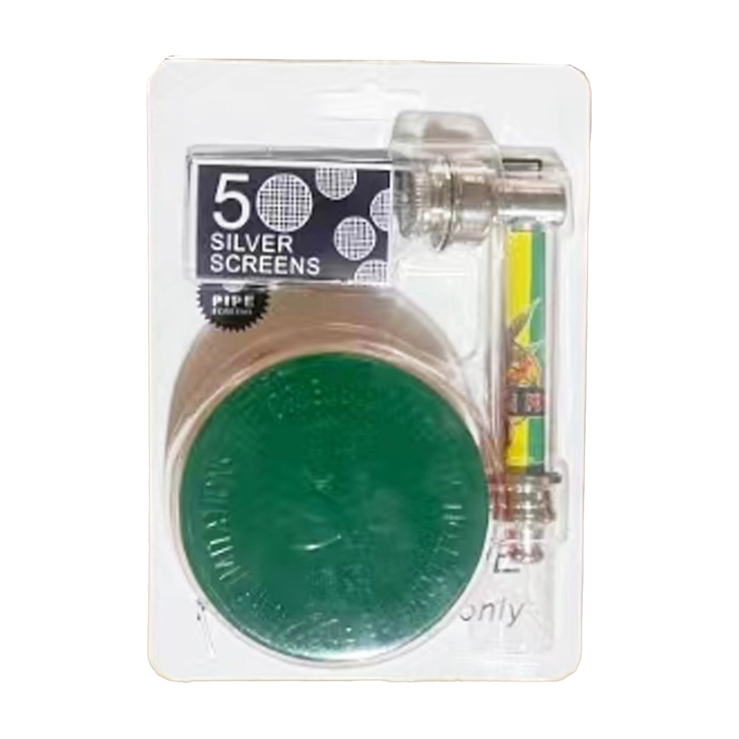 2-in-1 Rasta Grinder & Pipe Set DK7107E