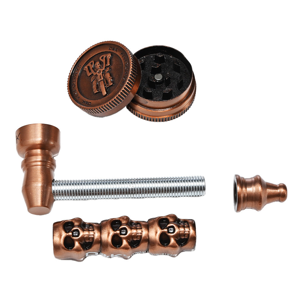 Skull Grinder & Skeleton Pipe Combo Set DK7157