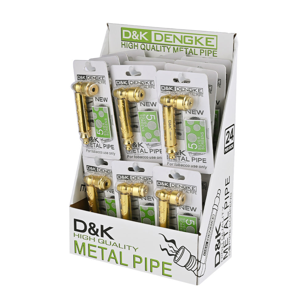 DK Gold Metal Grinder Pipe DK8159K - Smoke Tech One LLC