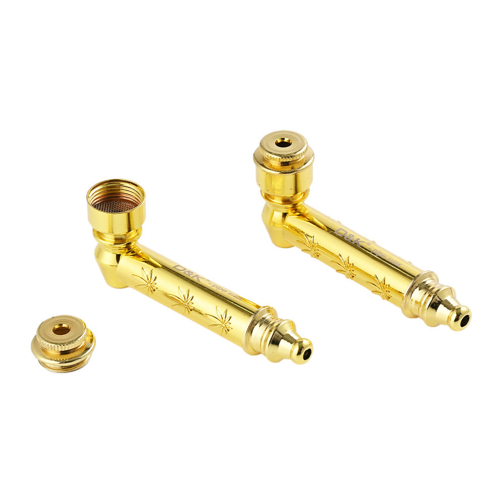 DK Gold Metal Grinder Pipe DK8159K - Smoke Tech One LLC