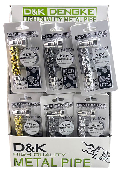 DK Metal Grinder Pipe (Gold Edition) DK8182D - Smoke Tech One LLC