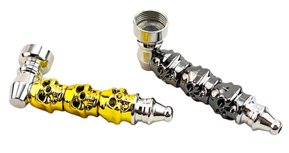 DK Metal Grinder Pipe (Gold Edition) DK8182D - Smoke Tech One LLC