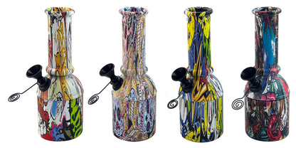 D&K Graffiti-Style 8" Acrylic Bong DK8434-1