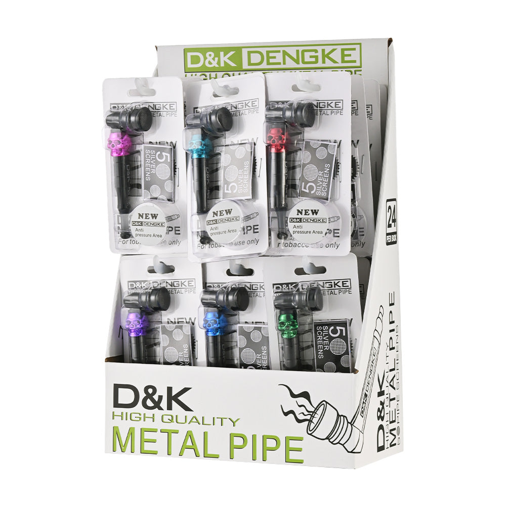 Skull Head Zinc Alloy Metal Pipe DK8515C