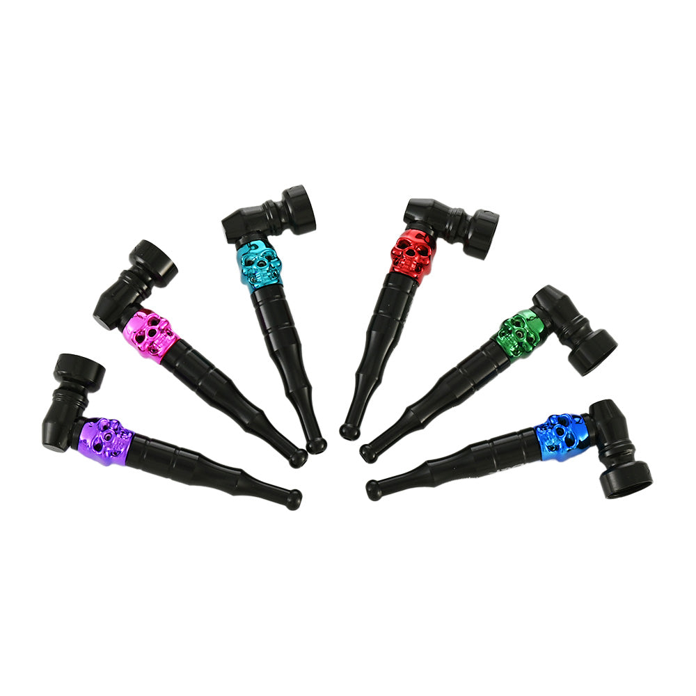 Skull Head Zinc Alloy Metal Pipe DK8515C