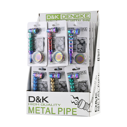Beaded Metal Smoking Pipe Set DK8545S