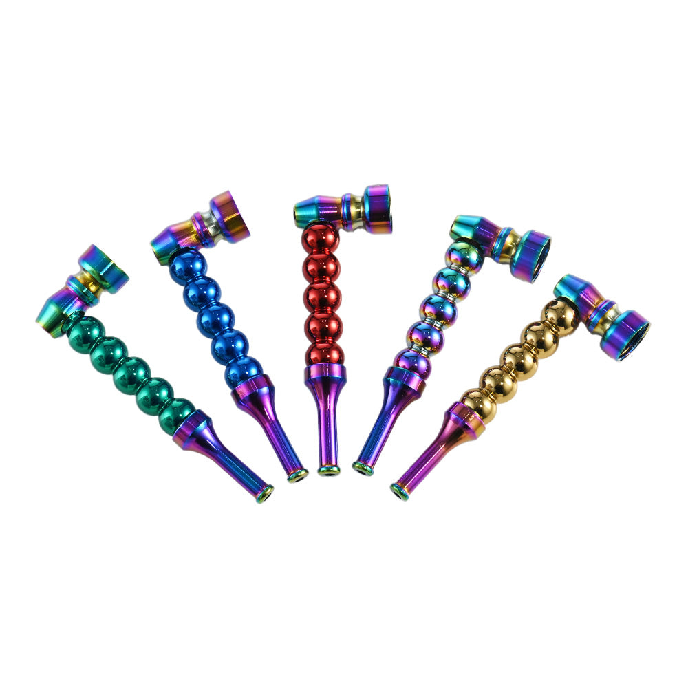 Beaded Metal Smoking Pipe Set DK8545S