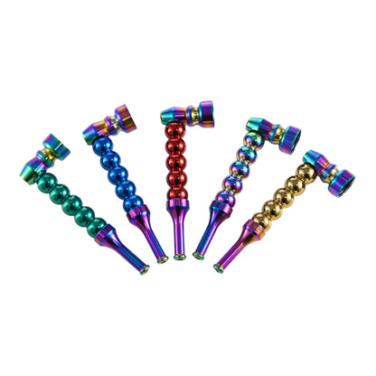 Beaded Metal Smoking Pipe Set DK8545S