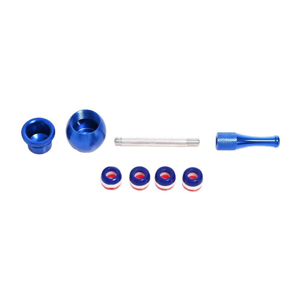 D&K Striped Tornado Metal Pipe & Grinder DK8622A - Smoke Tech One LLC