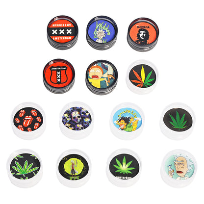 D&K Striped Tornado Metal Pipe & Grinder DK8622A - Smoke Tech One LLC