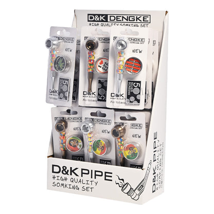 The D&K Crystal Prism Pipe & Grinder DK8623B - Smoke Tech One LLC