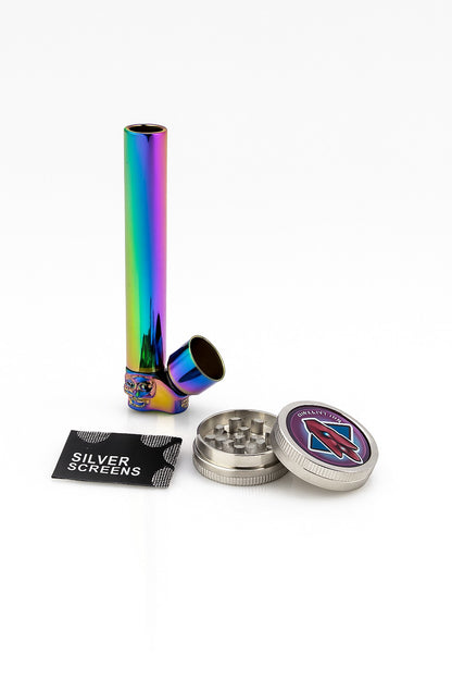 Rainbow Polished Metal Pipe DK8813K - Smoke Tech One LLC