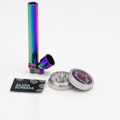 Rainbow Polished Metal Pipe DK8813K - Smoke Tech One LLC