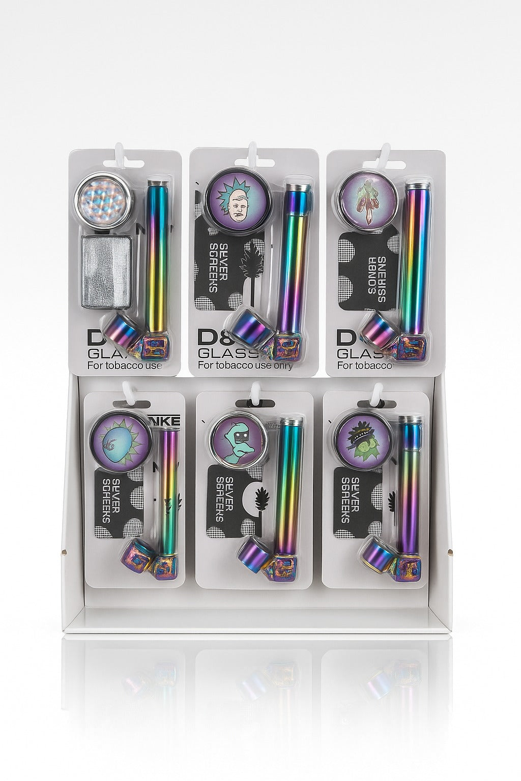 Rainbow Polished Metal Pipe DK8813K - Smoke Tech One LLC