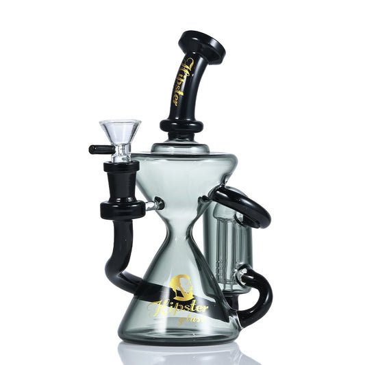 Hipster Recycler Glass Rig 8-inch DY029 - Smoke Tech One LLC