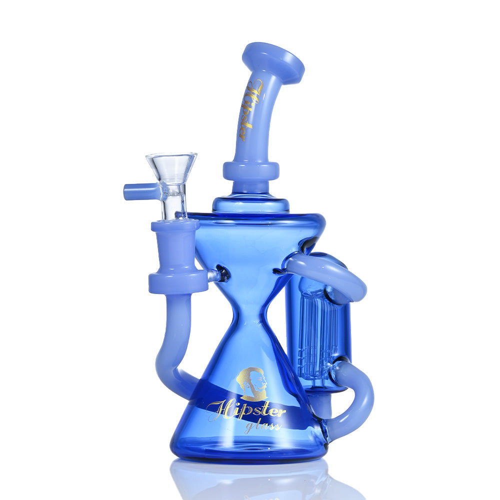 Hipster Recycler Glass Rig 8-inch DY029