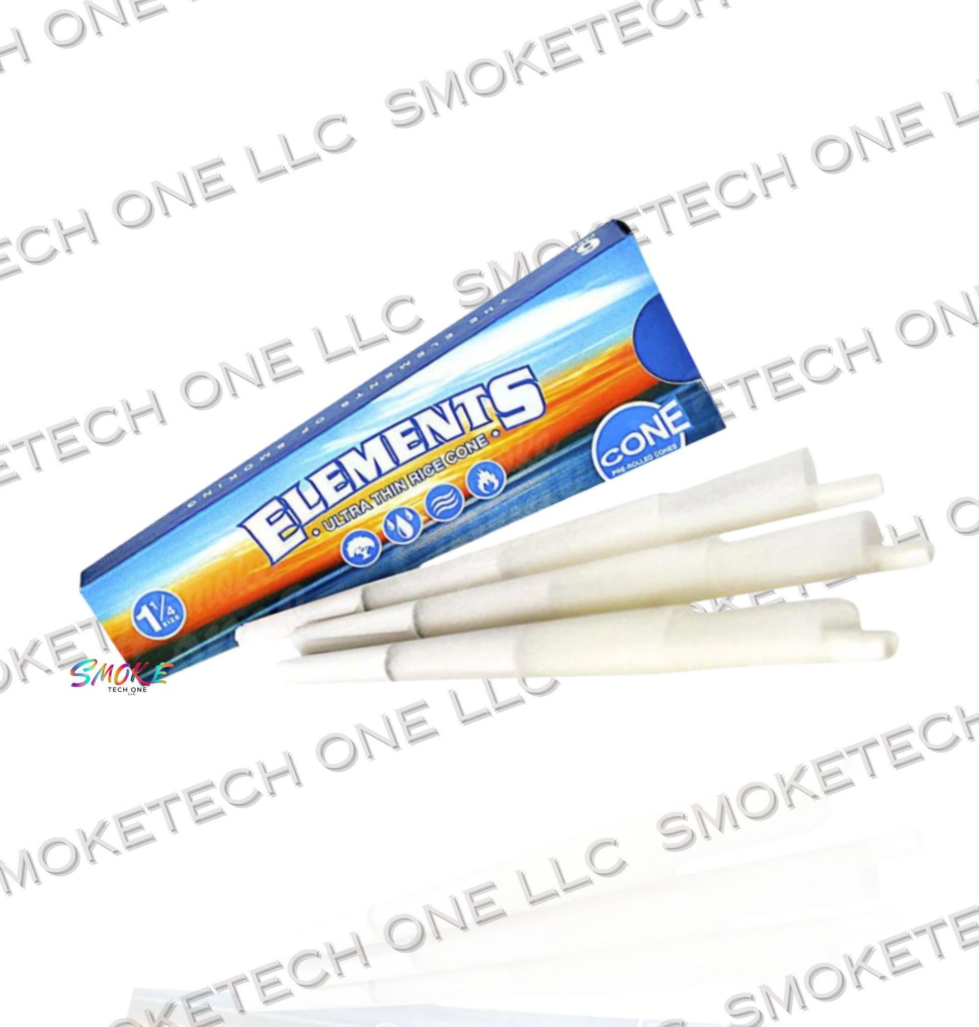 Elements 1 1/4 Cones - 6 Pack - Smoke Tech One LLC