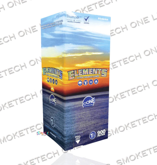 Elements 1 1/4 Pre-Rolled Cones | 900 Bulk Box - Smoke Tech One LLC