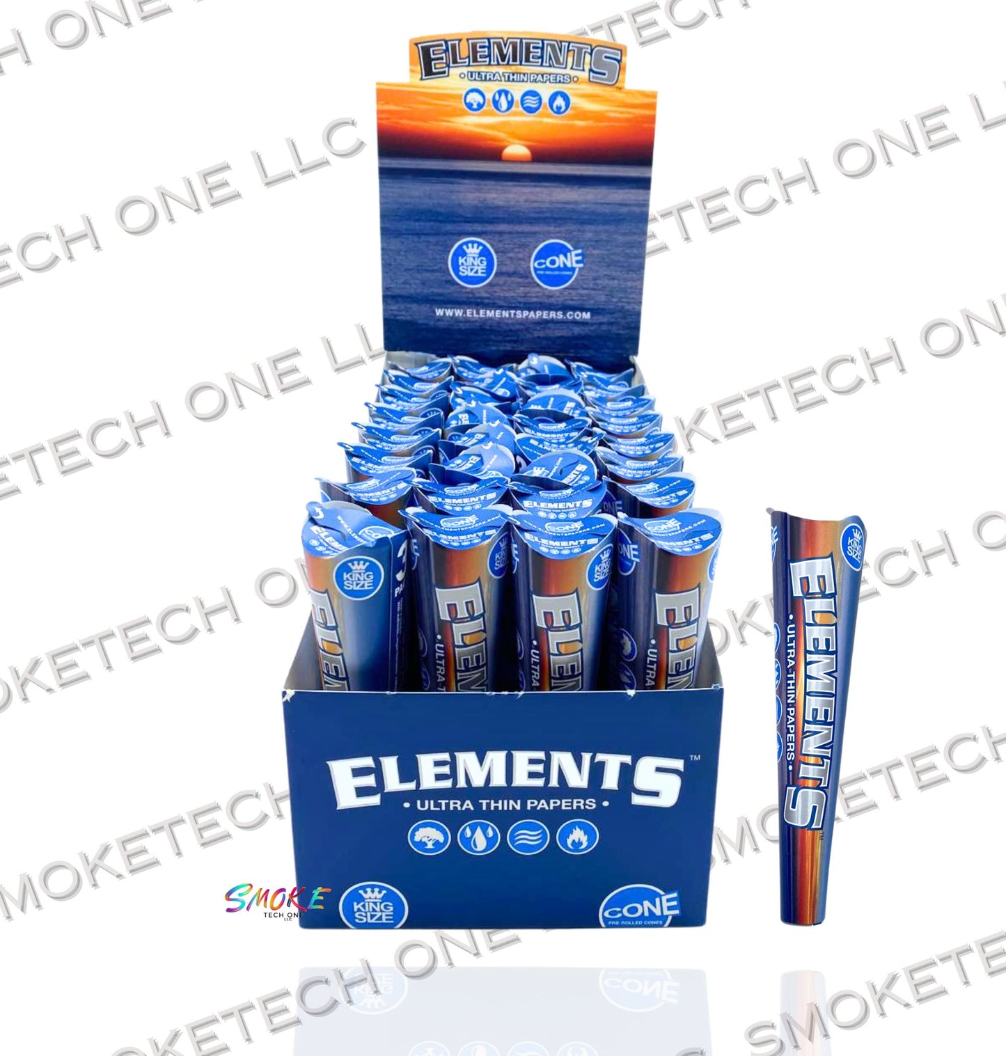 Elements King Size 3pk Cones