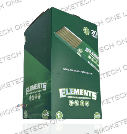 Elements Green Pre-Rolled Cones - 20 Pack