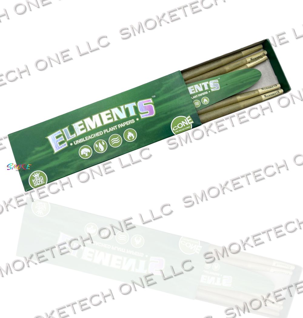 Elements Green Pre-Rolled Cones - 20 Pack