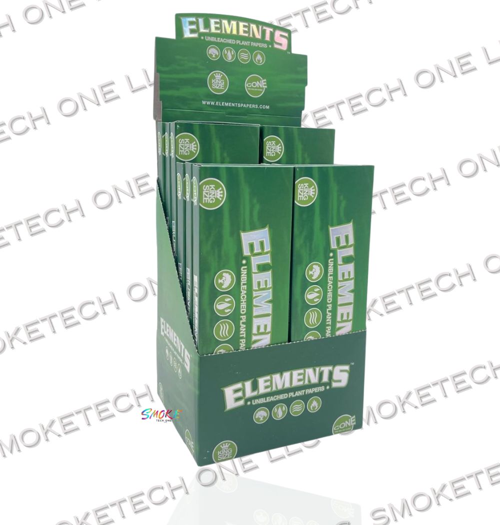 Elements Green Pre-Rolled Cones - 20 Pack