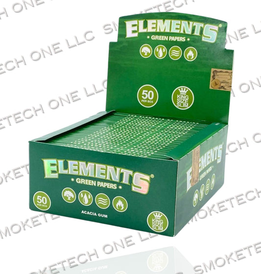 Elements Green Rolling Paper - Smoke Tech One LLC