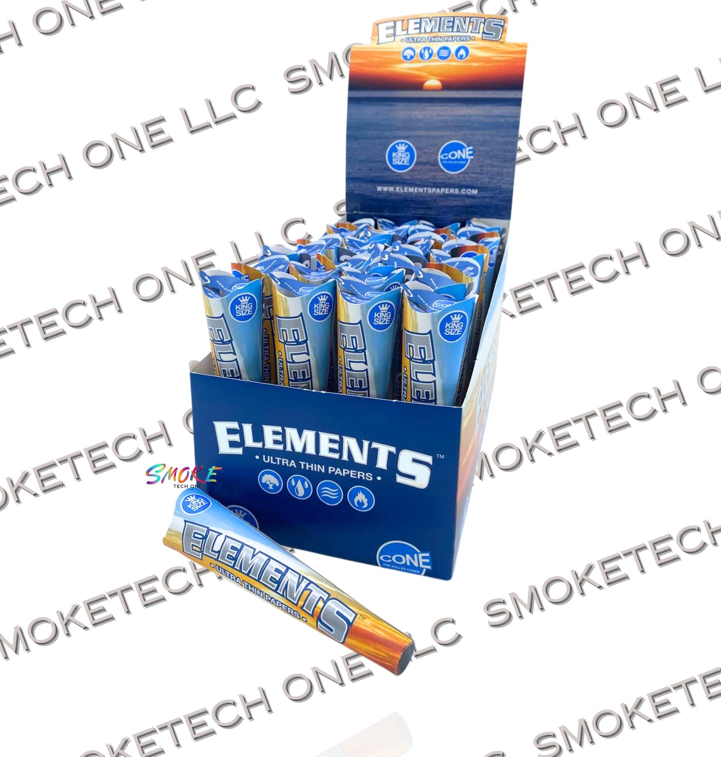 Elements King Size 3pk Cones