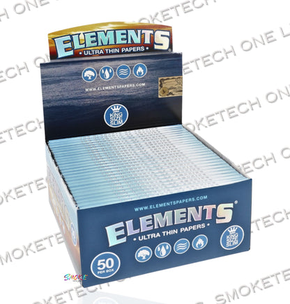 Elements Rolling Paper (Ultra Thin) King Size Slim - Smoke Tech One LLC