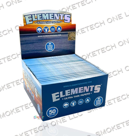 Elements Rolling Paper (Ultra Thin) King Size Wide - Smoke Tech One LLC