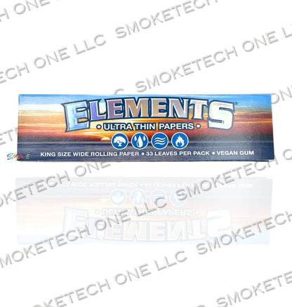 Elements Rolling Paper (Ultra Thin) King Size Wide - Smoke Tech One LLC