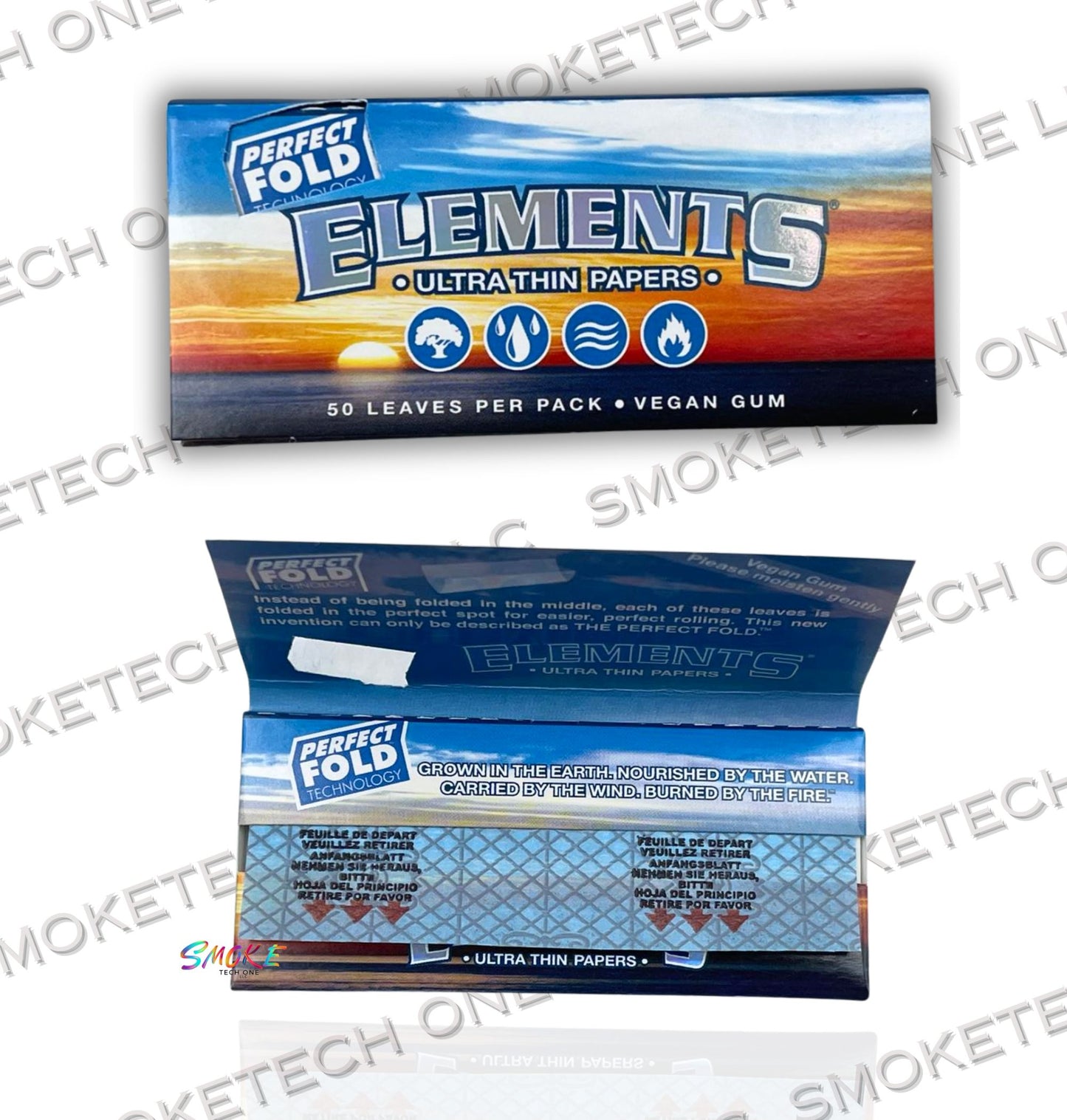 Elements Perfect Fold 1¼ Rolling Papers - Smoke Tech One LLC