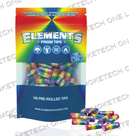 Elements Prism Pre-Rolled Tips - 100 Count - Smoke Tech One LLC