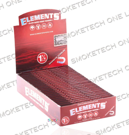 Elements Red 1 1/4 Hemp Rolling Papers - Smoke Tech One LLC