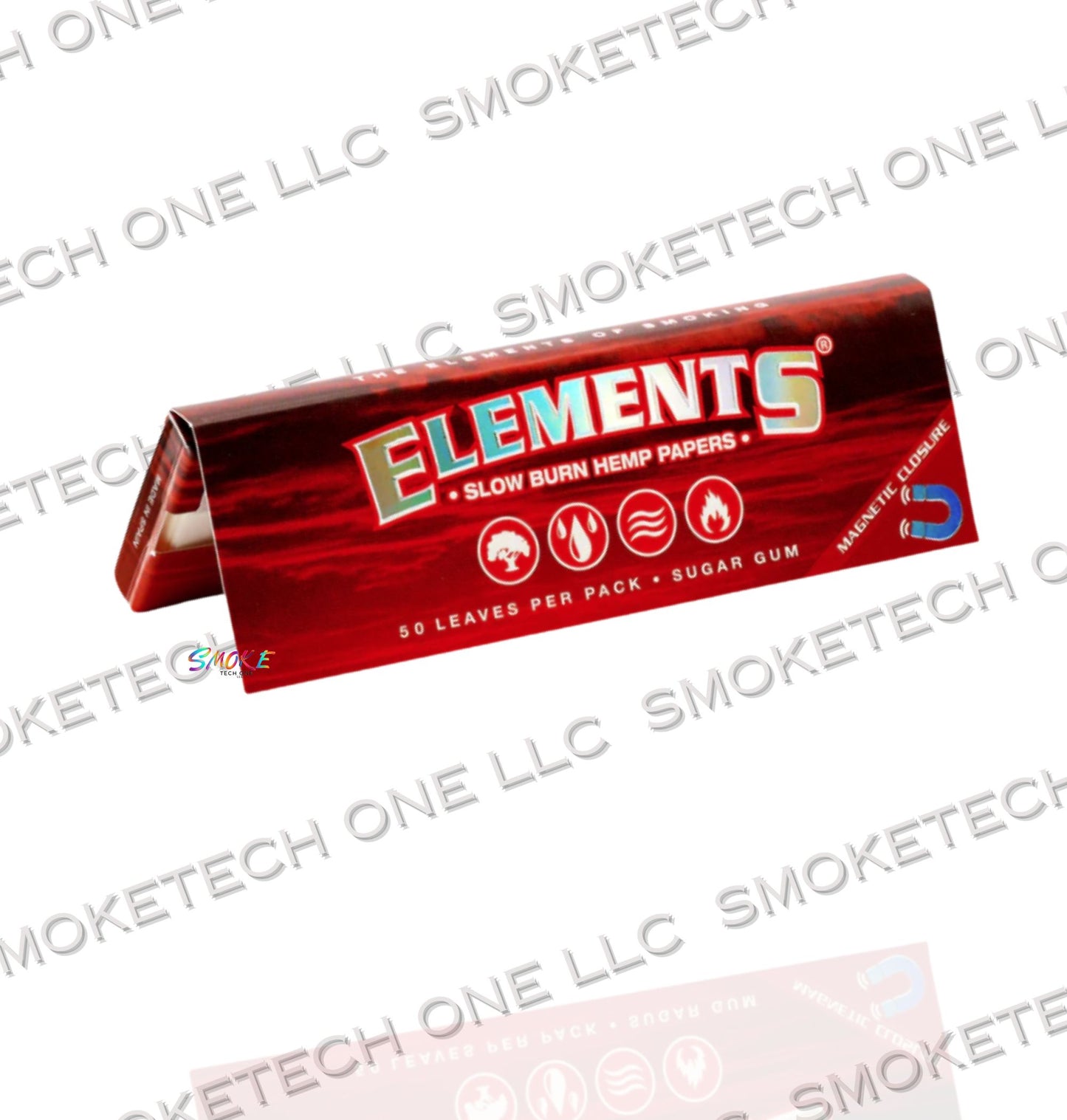 Elements Red 1 1/4 Hemp Rolling Papers - Smoke Tech One LLC