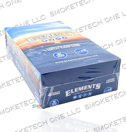 Elements Limited Edition Metal Cone Case – King Size, 4 pre-rolled cones