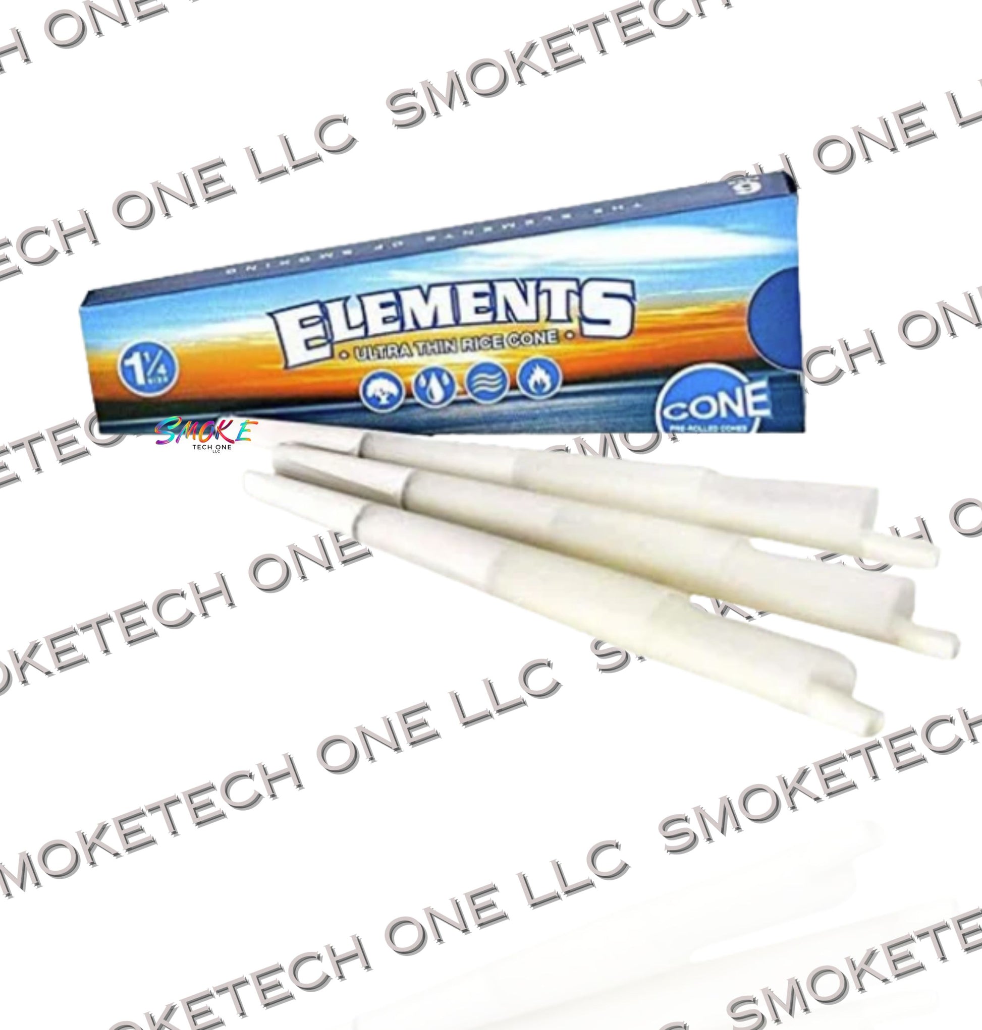 Elements 1 1/4 Cones - 6 Pack - Smoke Tech One LLC