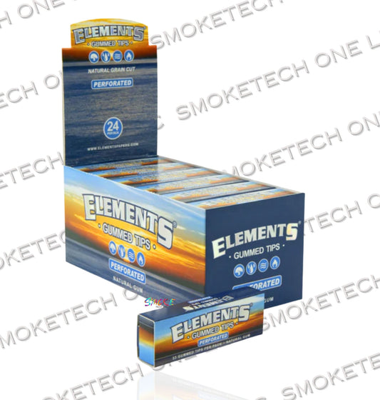 Elements Perforated Gummed Rolling Tips (Perforated) - Smoke Tech One LLC