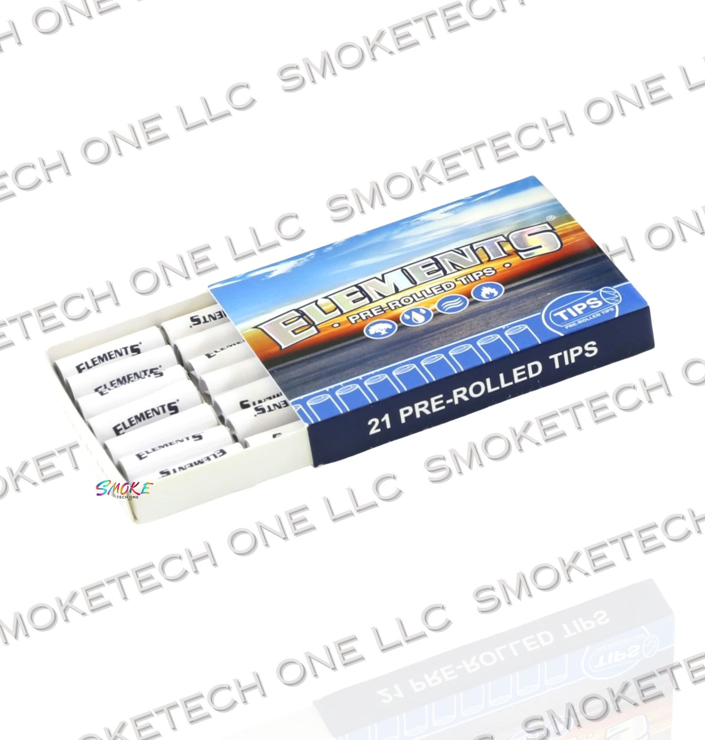 Elements Pre-Rolled Tips - 21 pack (Smooth Grain Cut) - Smoke Tech One LLC