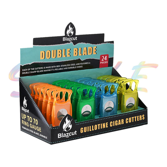 Blazcut Translucent Frosted Cigar Cutter FF185A - Smoke Tech One LLC