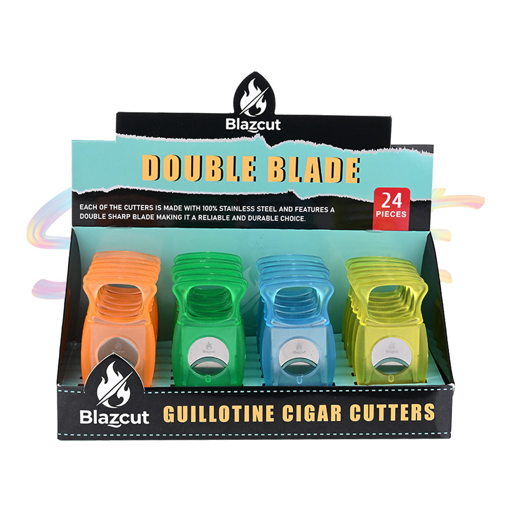Blazcut Translucent Frosted Cigar Cutter FF185A - Smoke Tech One LLC