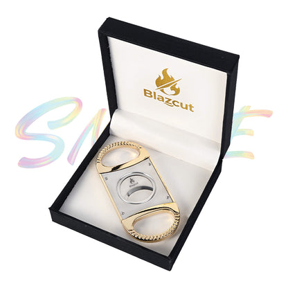 Blazcut Wave-Edged Handle Cigar Cutter FF350JJ - Smoke Tech One LLC