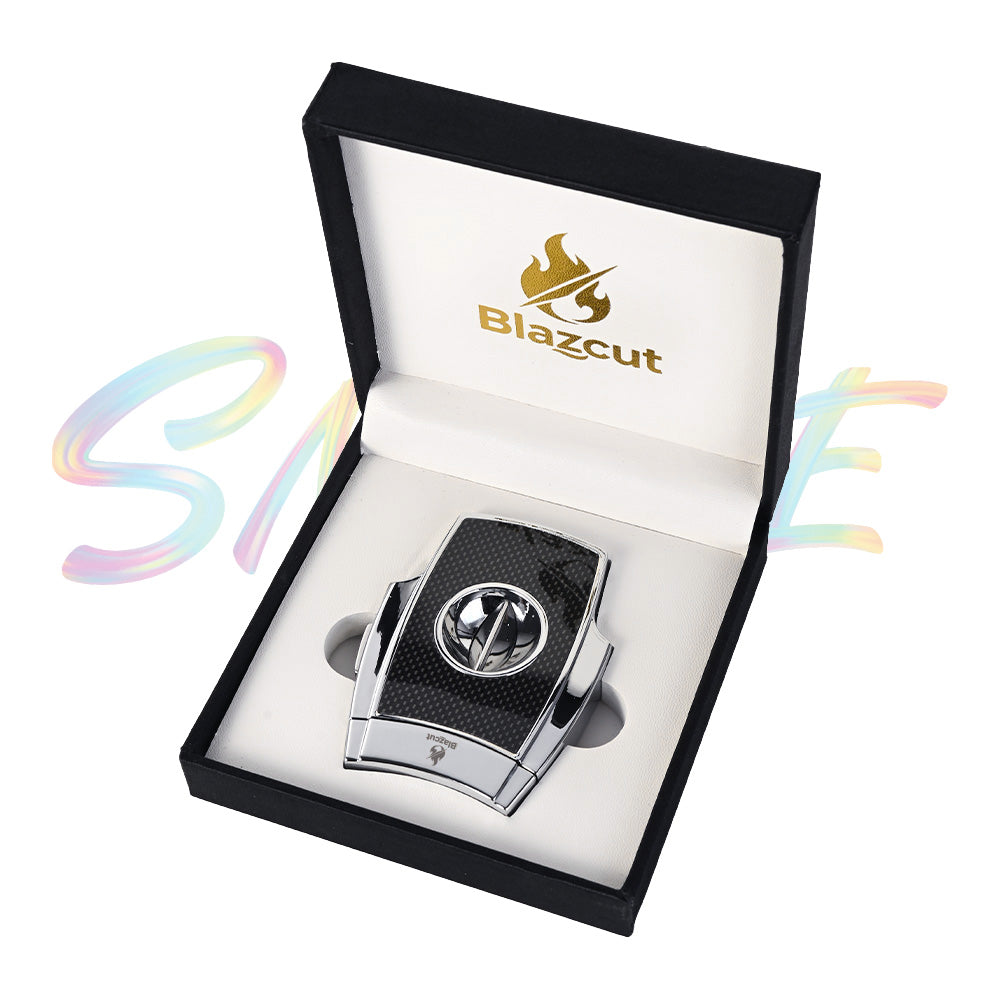 Blazcut Carbon Fiber V-Cut Cigar Cutter FF526 - Smoke Tech One LLC