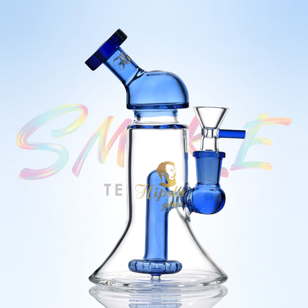 Hipster 7 inch Beaker Glass Water Pipe – Borosilicate Glass (FS042) - Smoke Tech One LLC