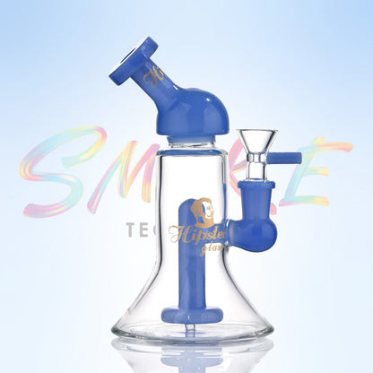 Hipster 7 inch Beaker Glass Water Pipe – Borosilicate Glass (FS042) - Smoke Tech One LLC