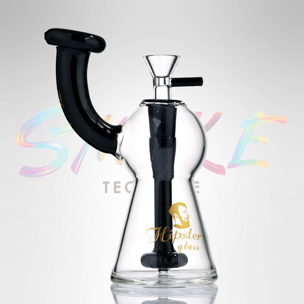 Hipster 7 Inch Bent Neck Water Pipe FS045 - Smoke Tech One LLC