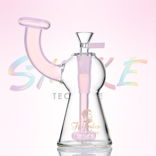 Hipster 7 Inch Bent Neck Water Pipe FS045 - Smoke Tech One LLC