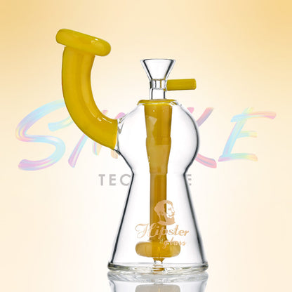 Hipster 7 Inch Bent Neck Water Pipe FS045 - Smoke Tech One LLC